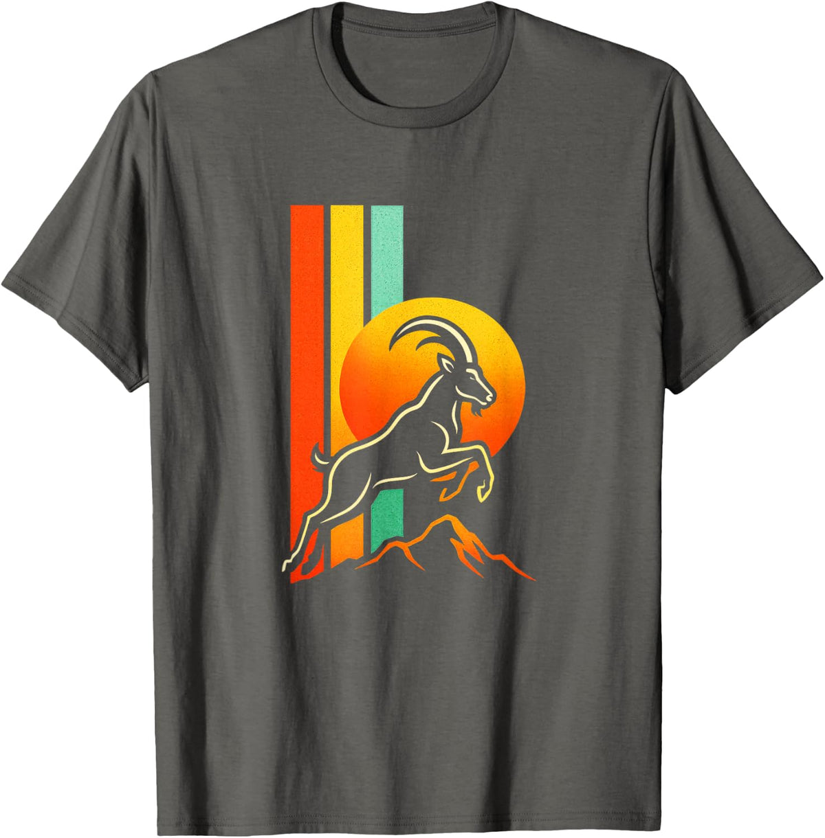 Goat - Vintage Farm Lovers Inspiration T-Shirt - Asphalt Grey