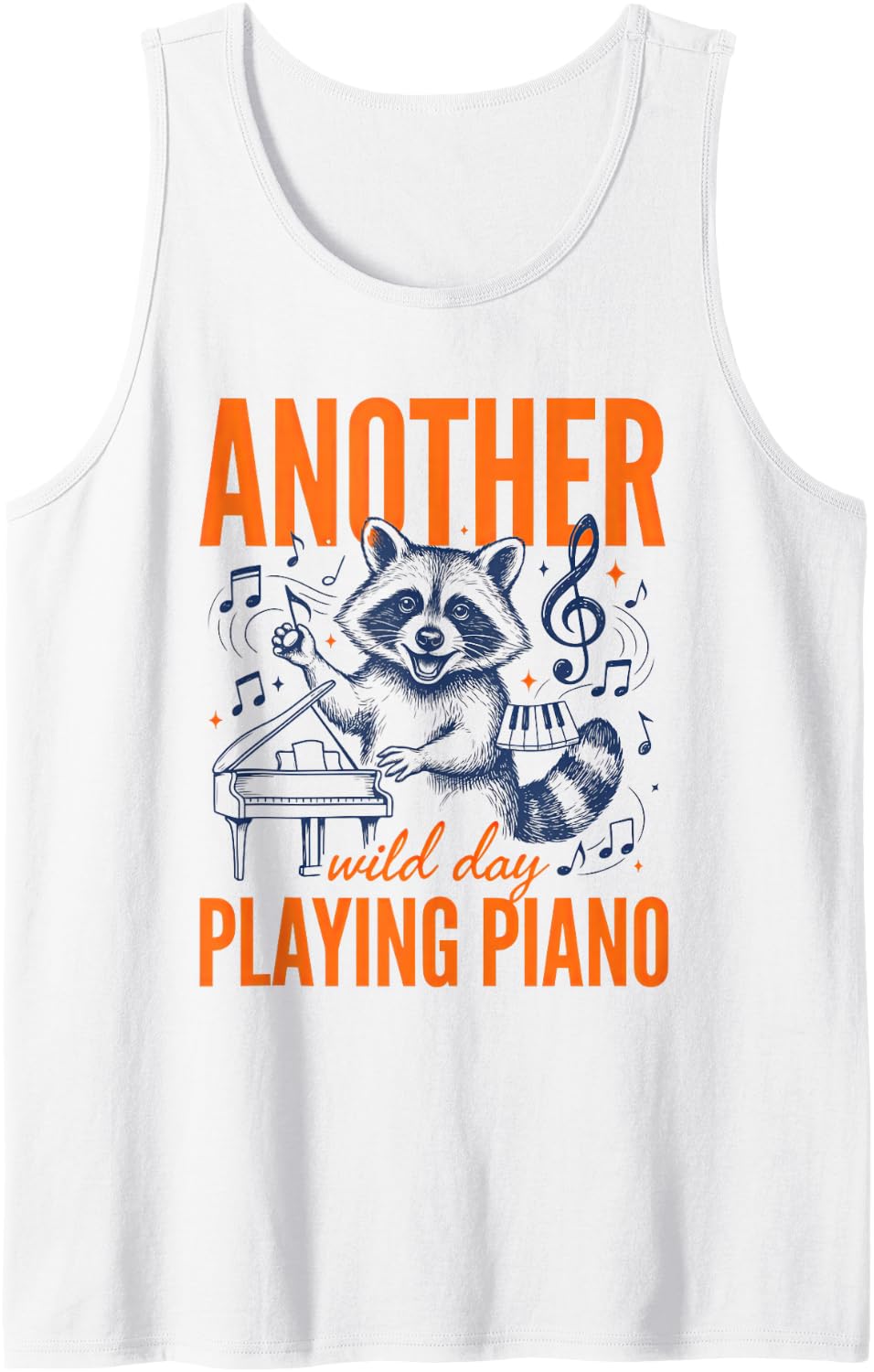 Piano Pianist Play Playing Player Pianos Players Sleeveless Tank Top - White