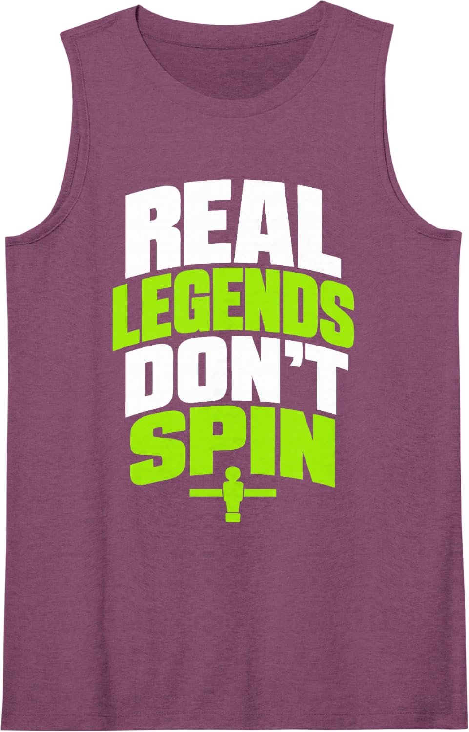 Foosball Player Legend Table Soccer Sleeveless Tank Top - Purple