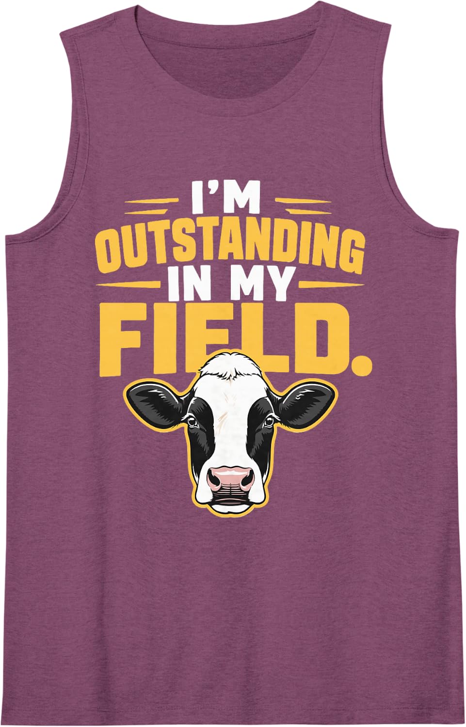 Dairy Farmer Funny Cow Farming Agriculture Sleeveless Tank Top - Purple