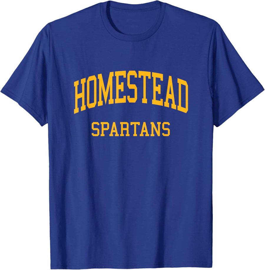 Homestead High School HS Fort Wayne in Retro Sports T-Shirt - Royal Blue