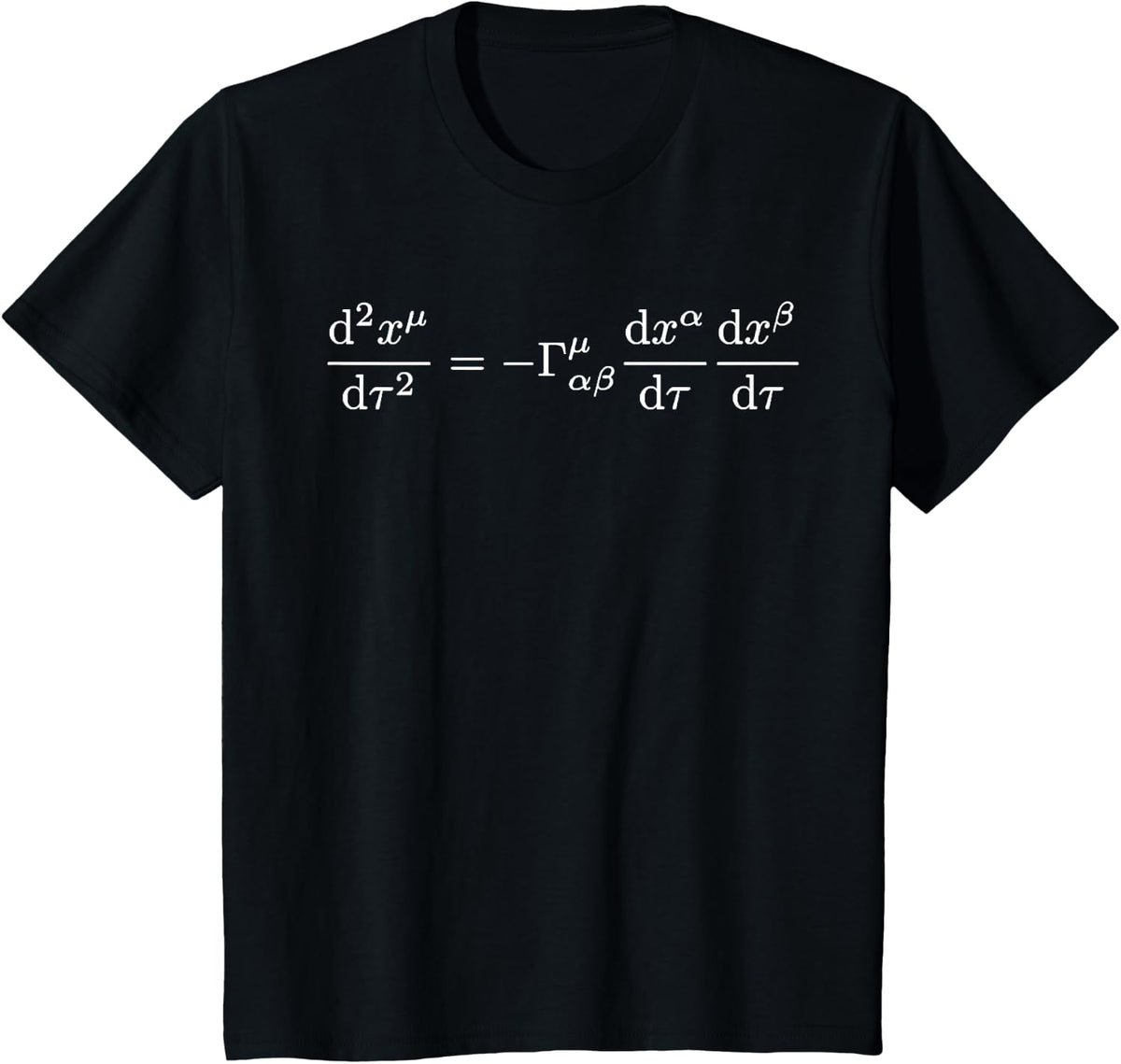 Noether Sym Unisex-Adult Math Themed T-Shirt, Black, Small, Short Sleeve - Black