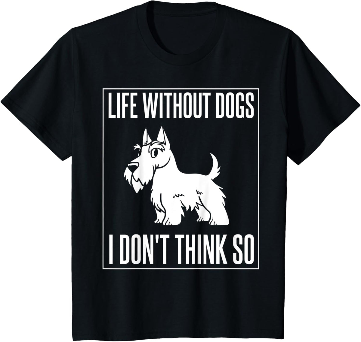Scottish Terrier Dog Puppies Owner Lover T-Shirt - Black