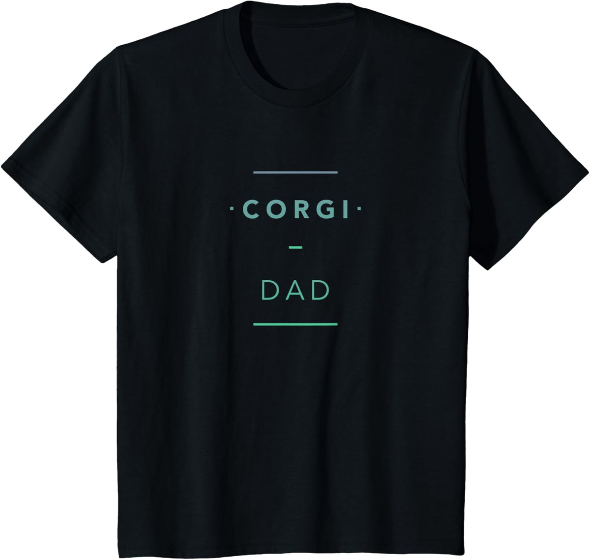 Corgi - Dad - Corgis - Aesthetic Animal Pet - Men T-Shirt - Black