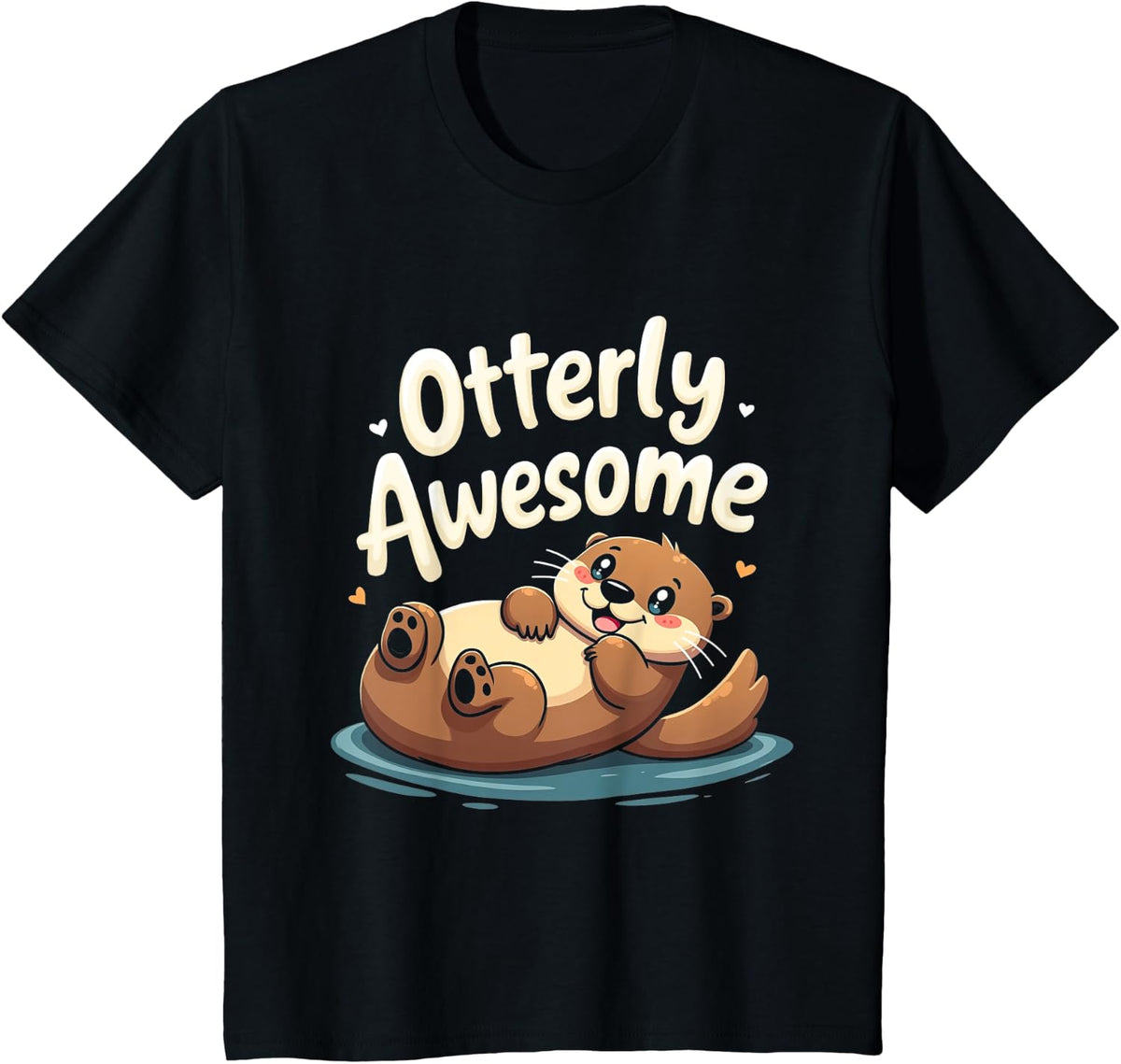 Otterly Awesome Otter T-Shirt - Black