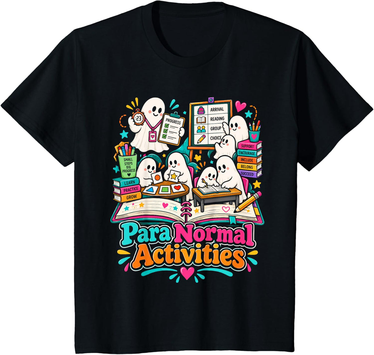 Paraprofessional Halloween Teacher para Normal Activities T-Shirt - Black