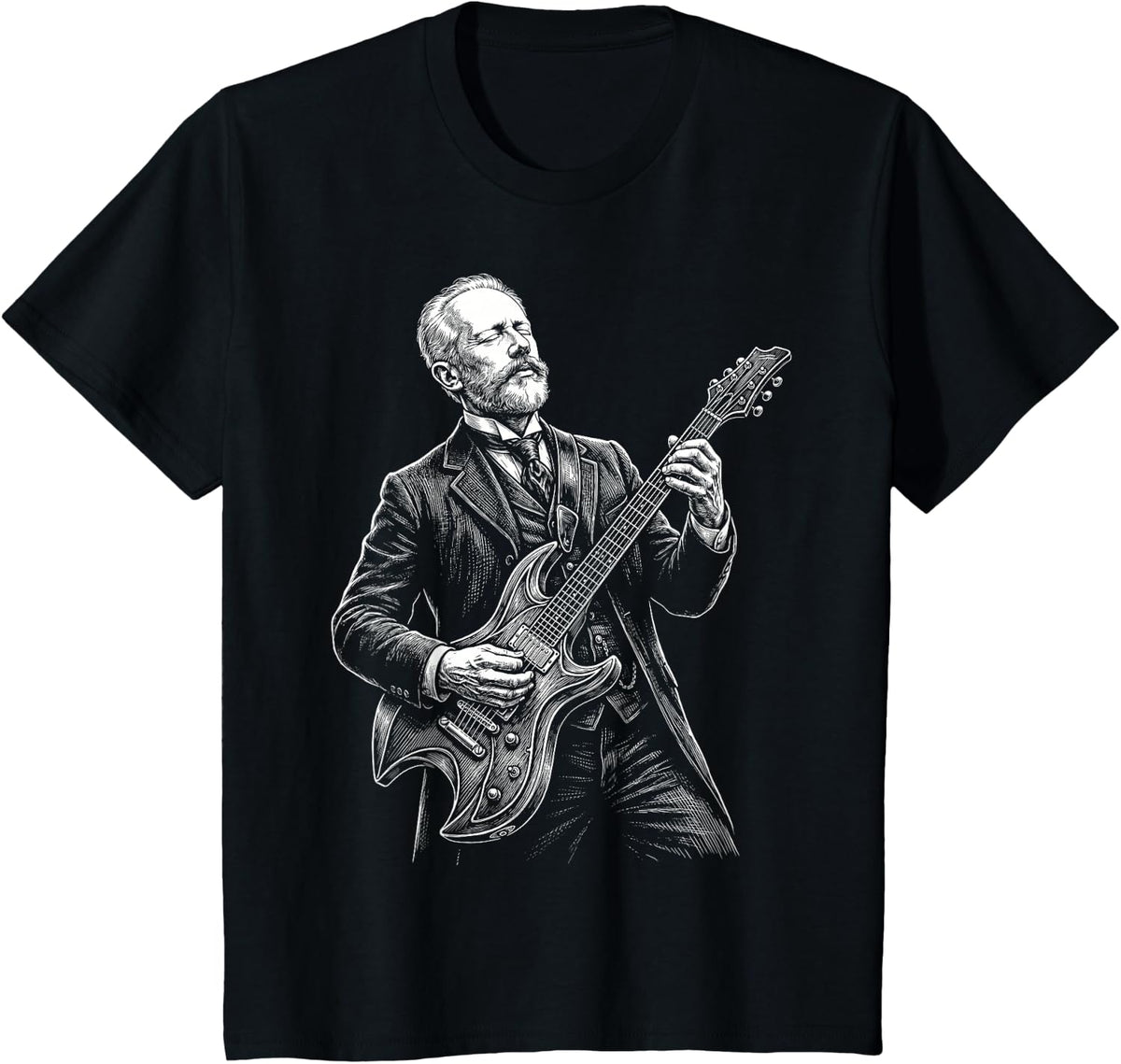 Pyotr Ilyich Tchaikovsky Composser Pianist T-Shirt - Black