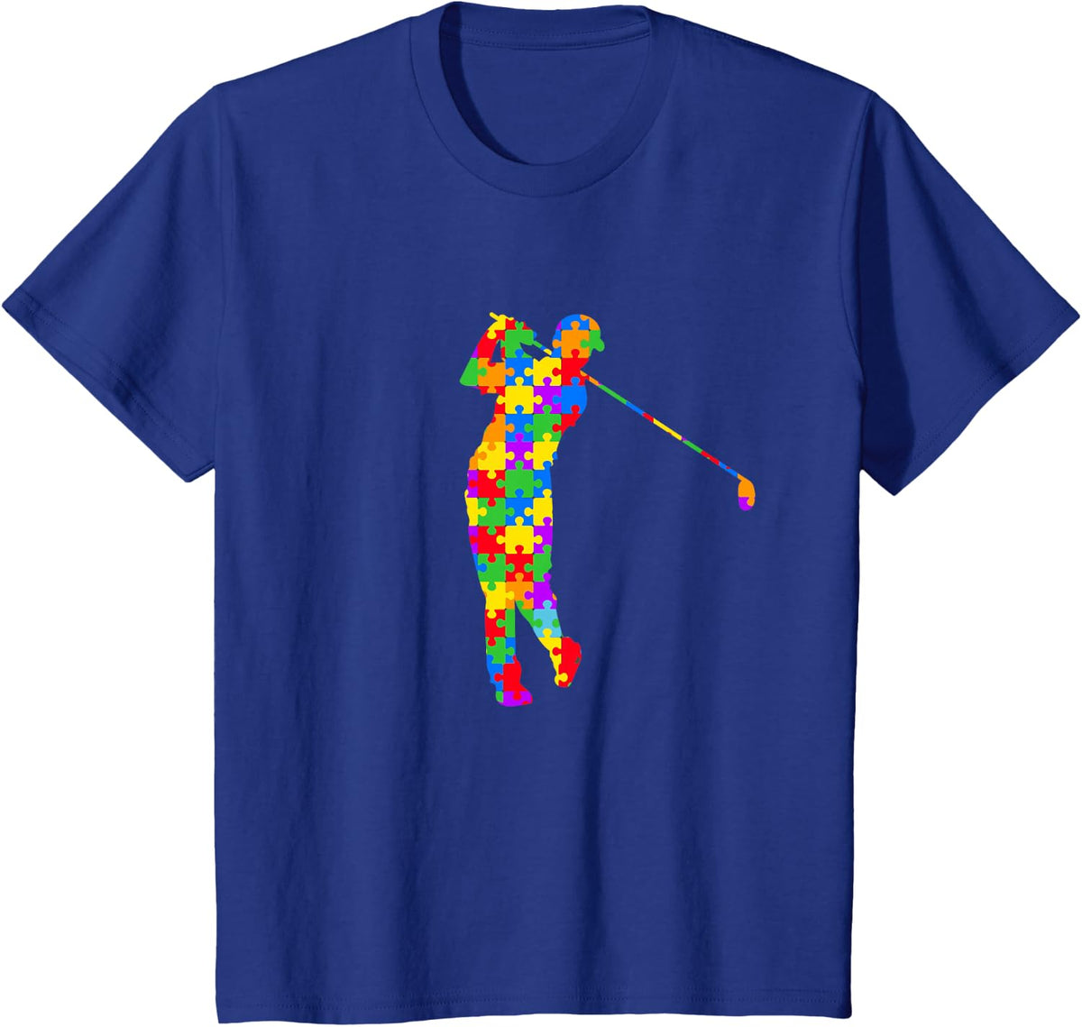 golf autism golf awareness acceptance golfers tee T-Shirt - Royal Blue