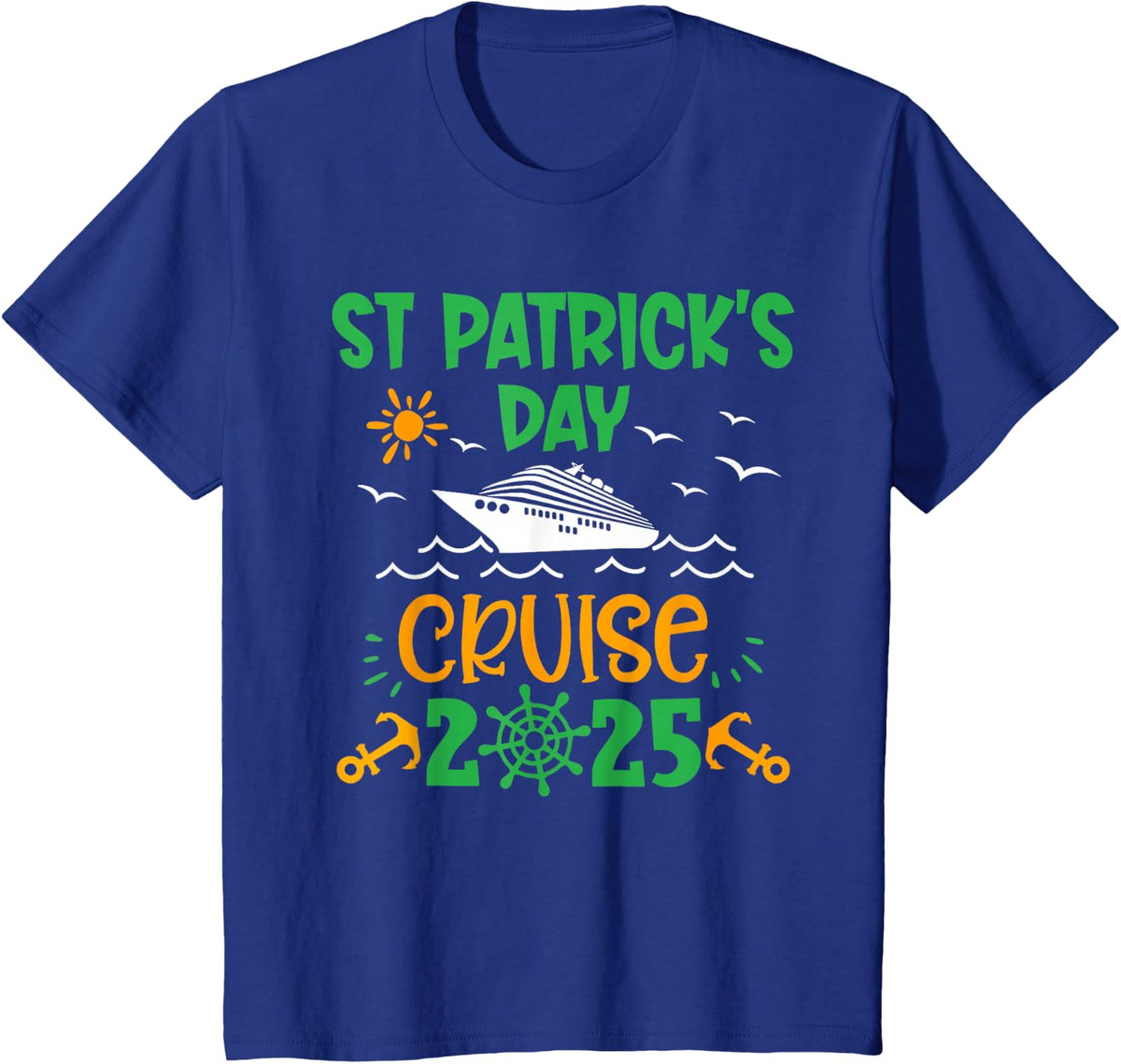 St Patricks Day Cruise Squad 2025 Funny Family Matching kid T-Shirt - Royal Blue