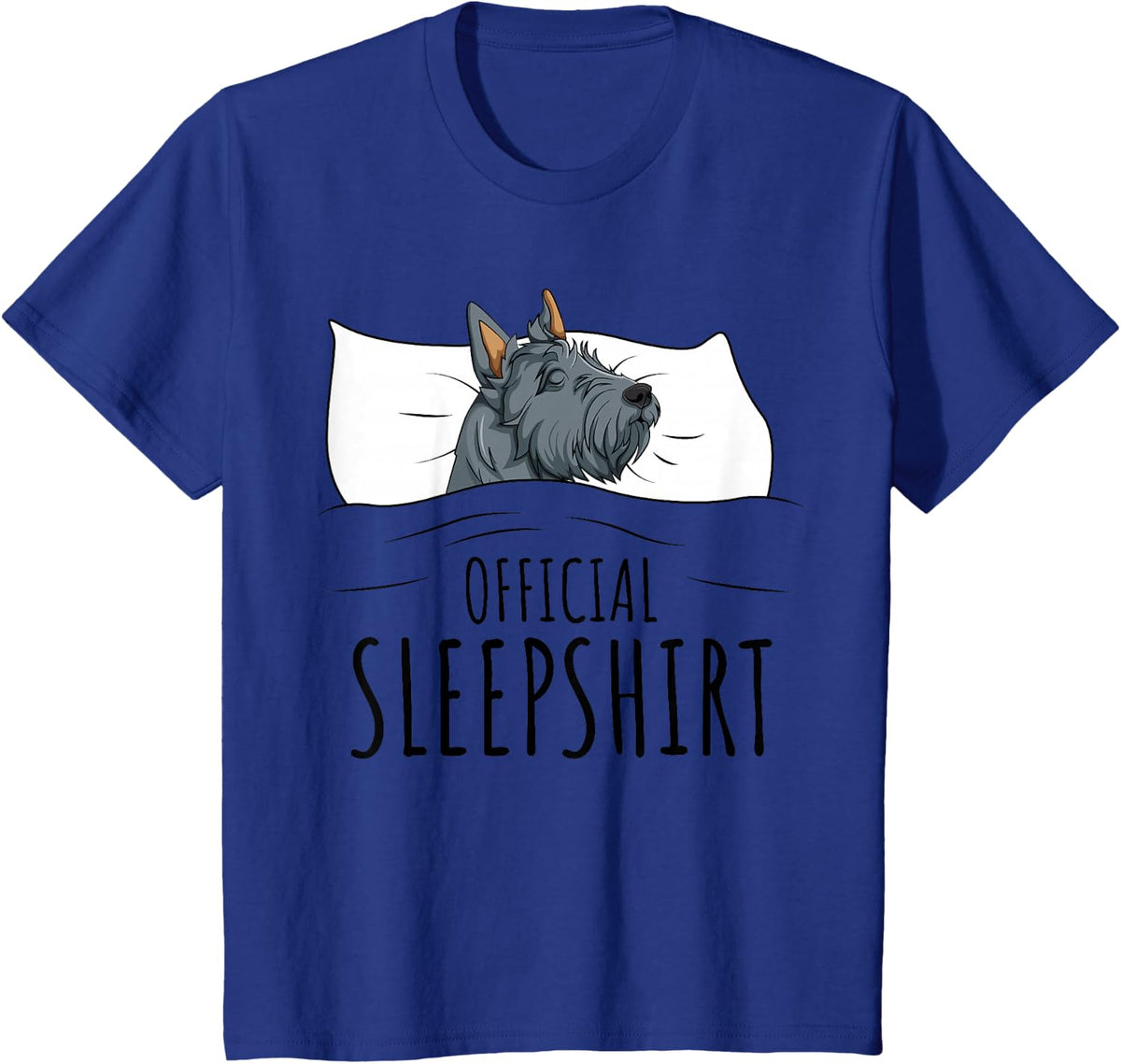 Scottish Terrier Scottie Dog Official Sleepshirt T-Shirt - Royal Blue