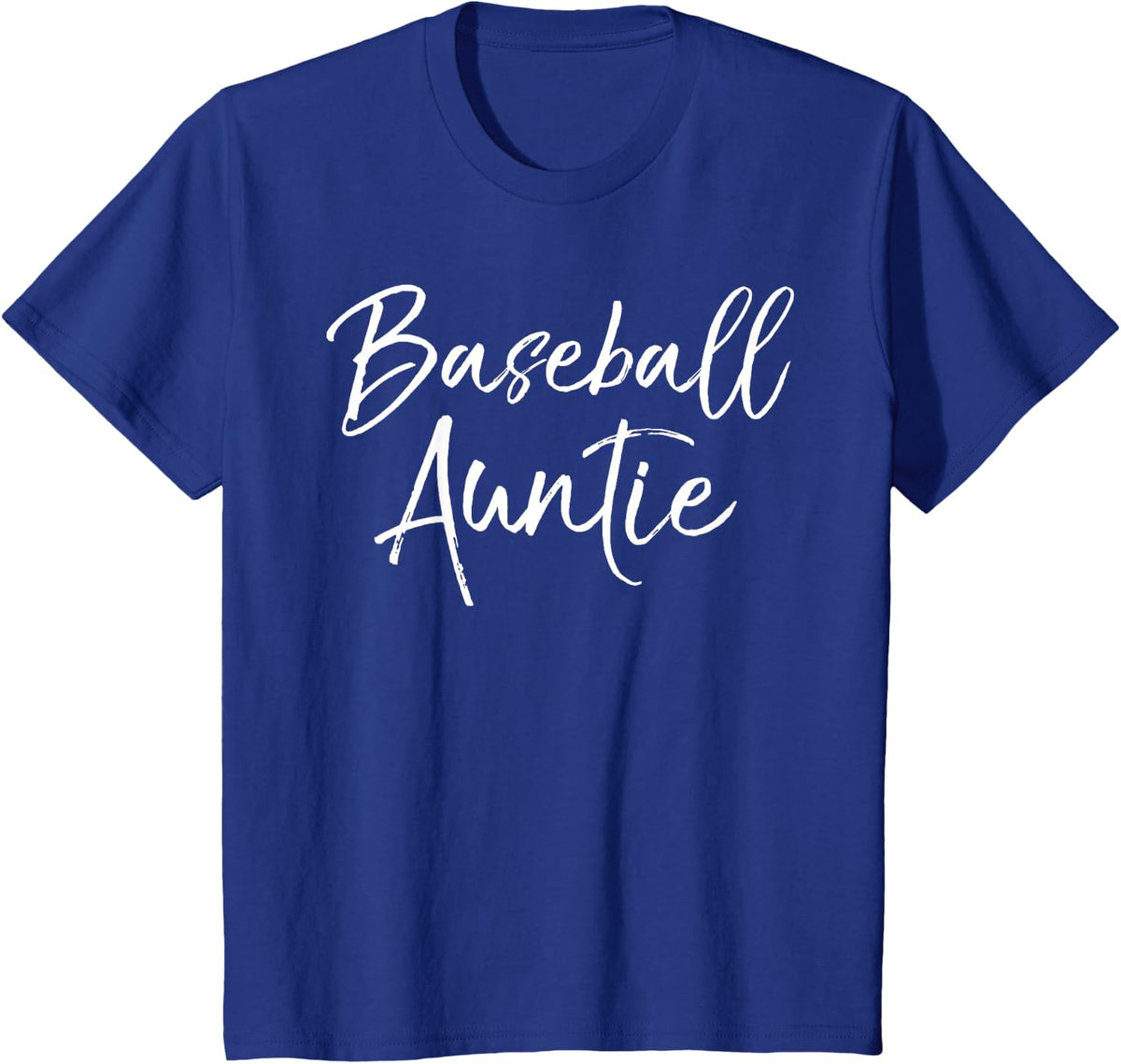 Baseball Auntie Shirt Fun Cute Baseball Aunt Shirt for Women T-Shirt - Royal Blue