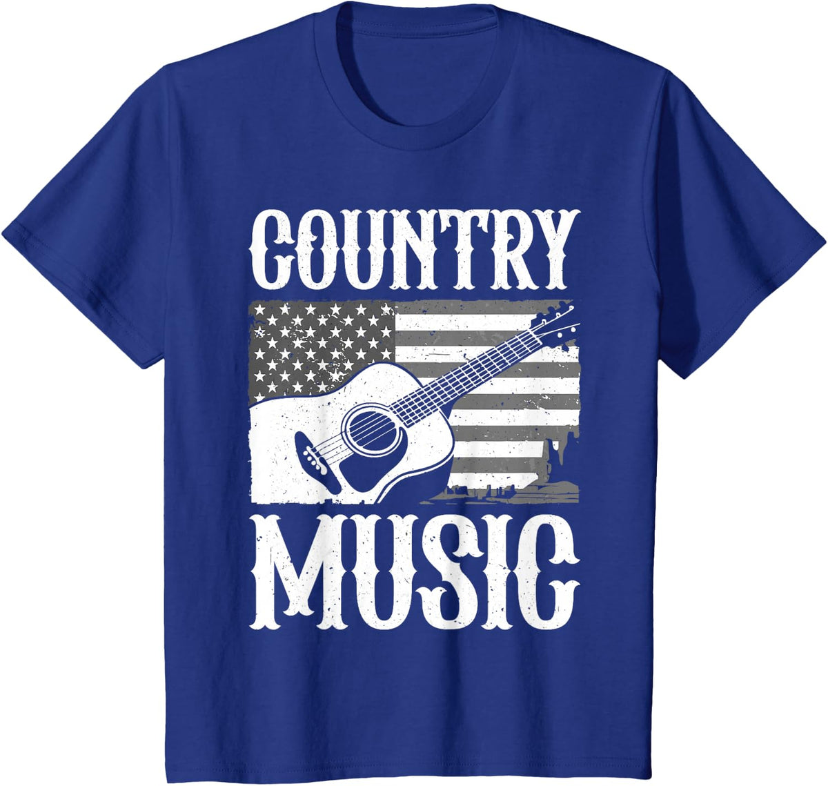 Cool Country Music Art For Men Women Classic Country Music T-Shirt - Royal Blue