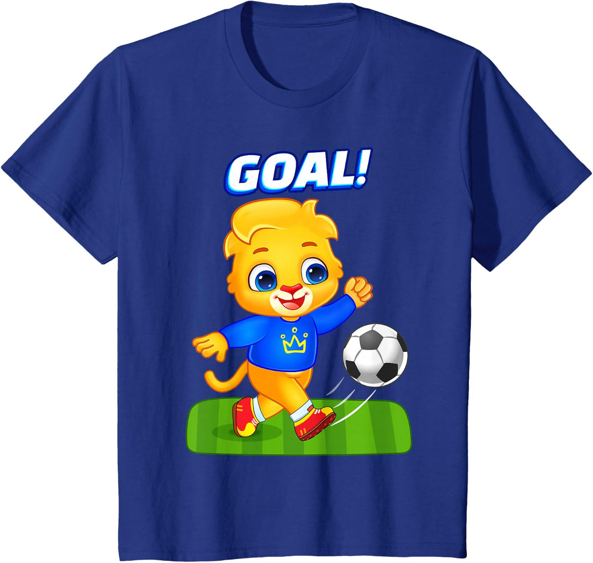 Soccer Lover Sports Player | Lucas Playing Soccer T-Shirt - Royal Blue