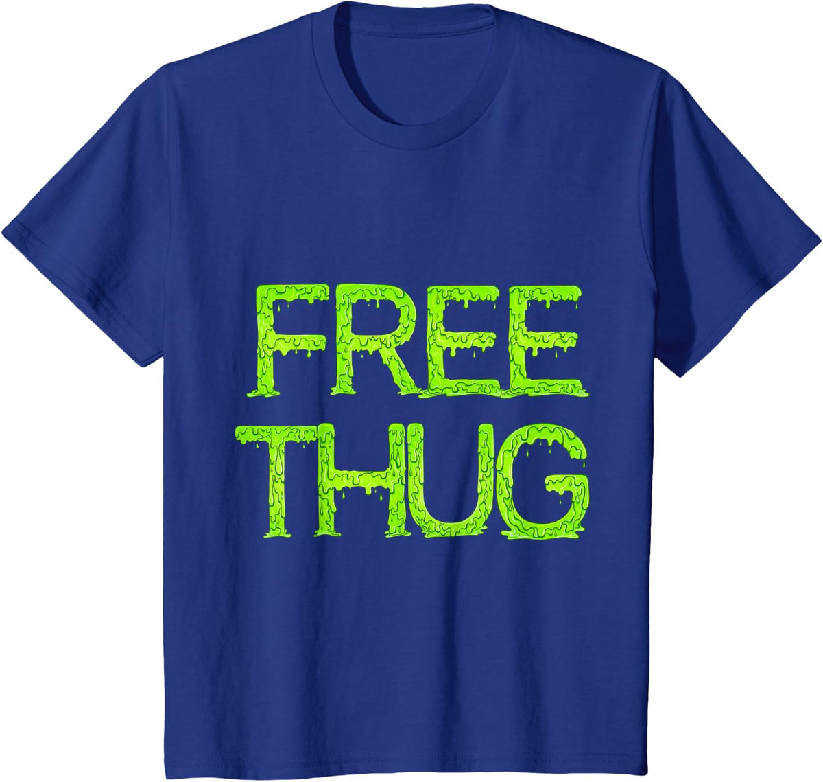 Free Thug Young Slime Jeffery Thugger Thugger Slat Rap Album T-Shirt - Royal Blue