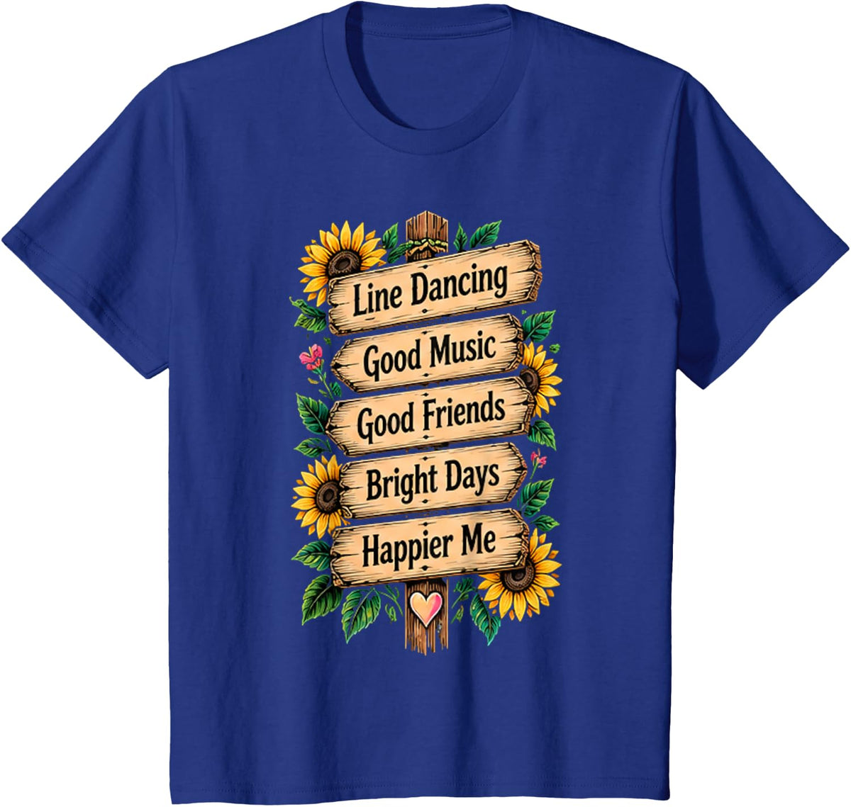 Cute Country Line Dancing Cowgirl Funny Girl Line Dance T-Shirt - Royal Blue