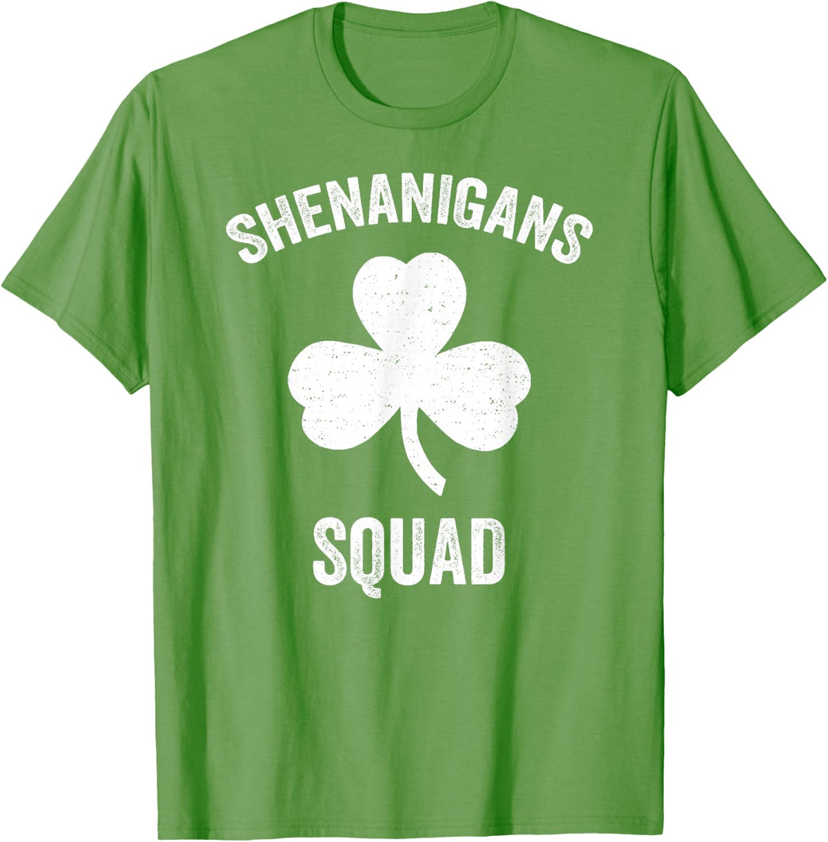 Shenanigans Squad Funny St. Patrick's Day Matching T-Shirt - Grass Green