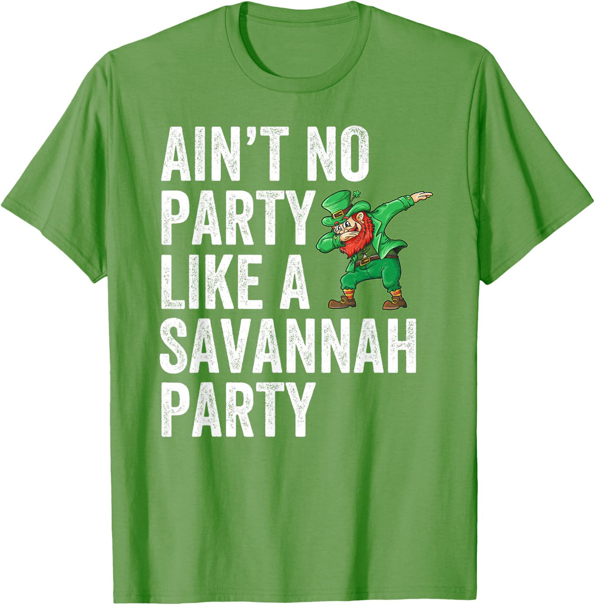 Savannah St. Patricks Day Parade Irish Party Leprechaun T-Shirt - Grass Green