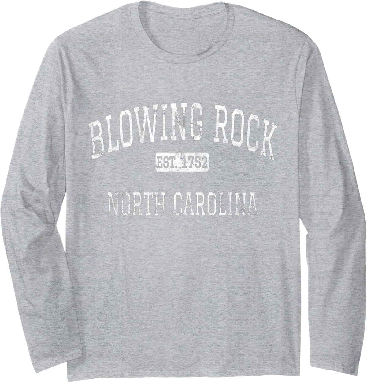 Blowing Rock North Carolina NC Vintage Long Sleeve T-Shirt - Adult Unisex Heather Grey
