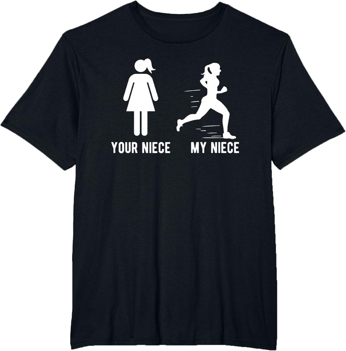 My Niece Track Aunt Track And Field Aunt Track Auntie T-Shirt - Black