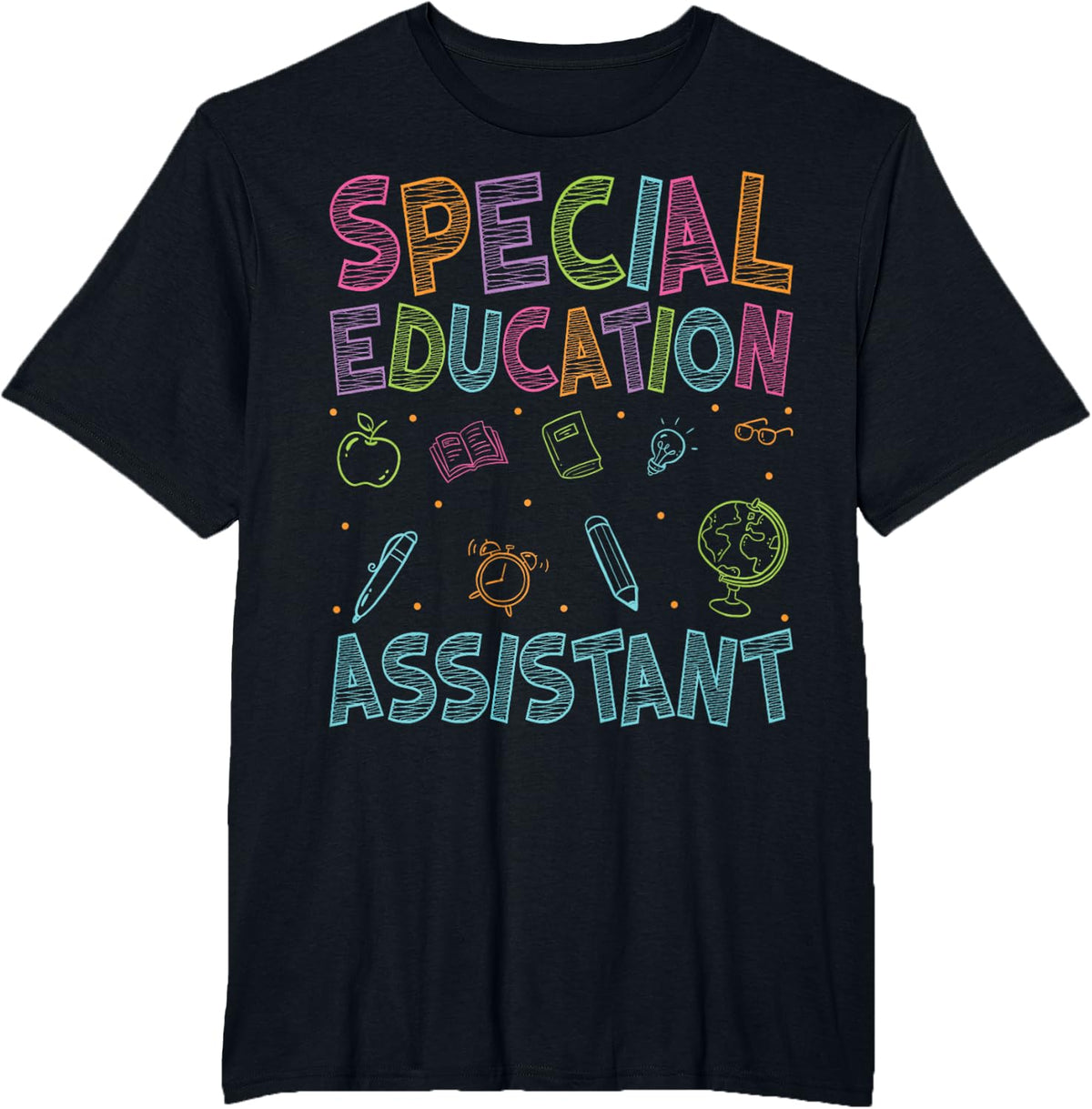 SPED Teaching Assistant - Funny Special Education Assistant T-Shirt - Black