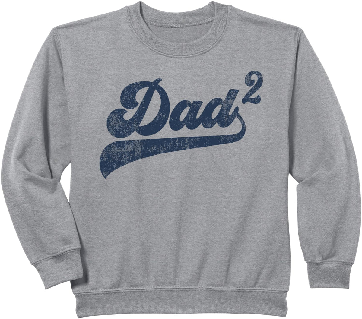 Dad2 Dad Squared Gifts Father Of Two Daddy 2 Second Time Dad Sweatshirt - Heather Grey
