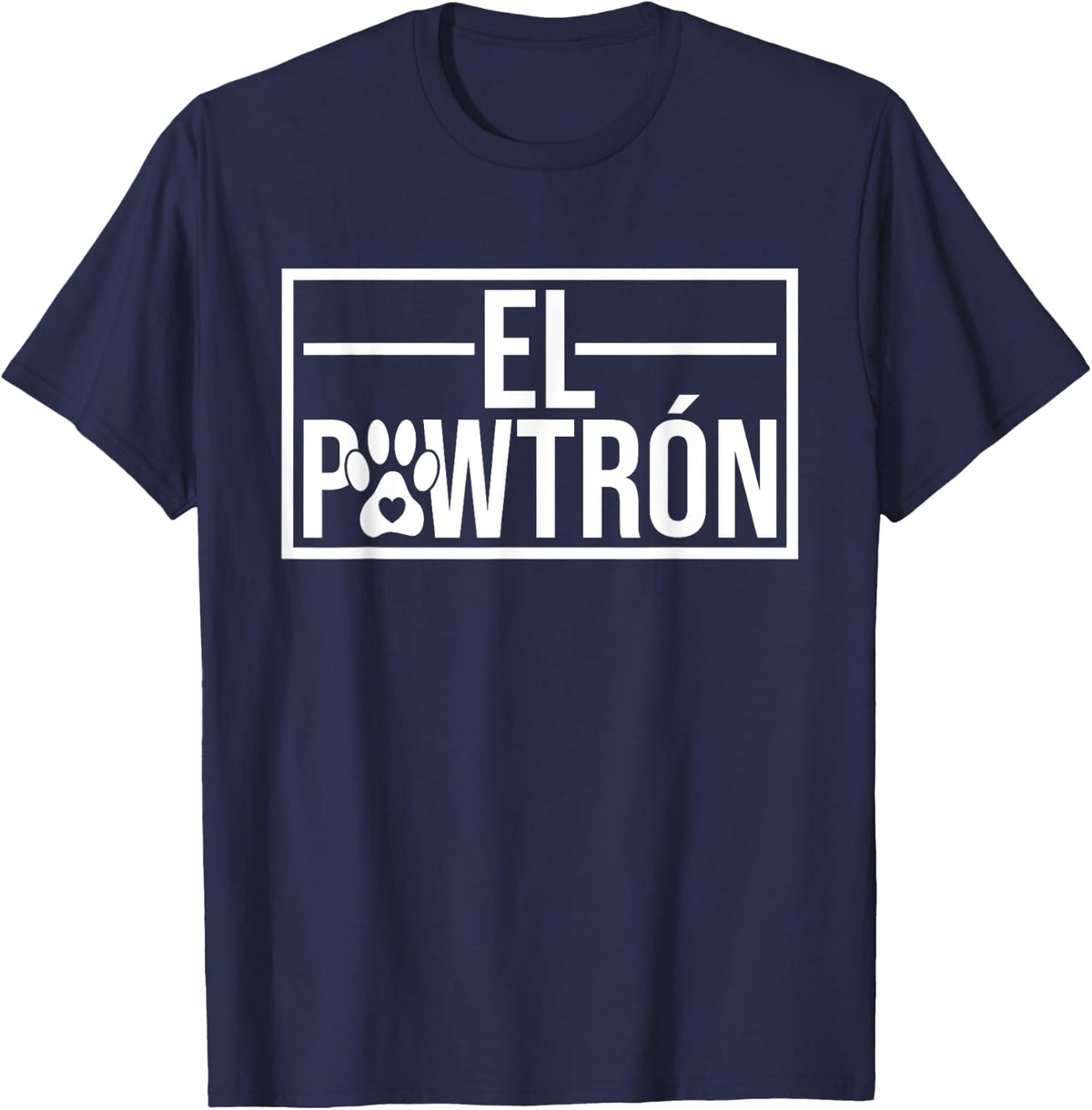 El Pawtrón Cat Dad Cat Grandpa Funny Fathers Day Cat Lover T-Shirt for Men - Navy Blue