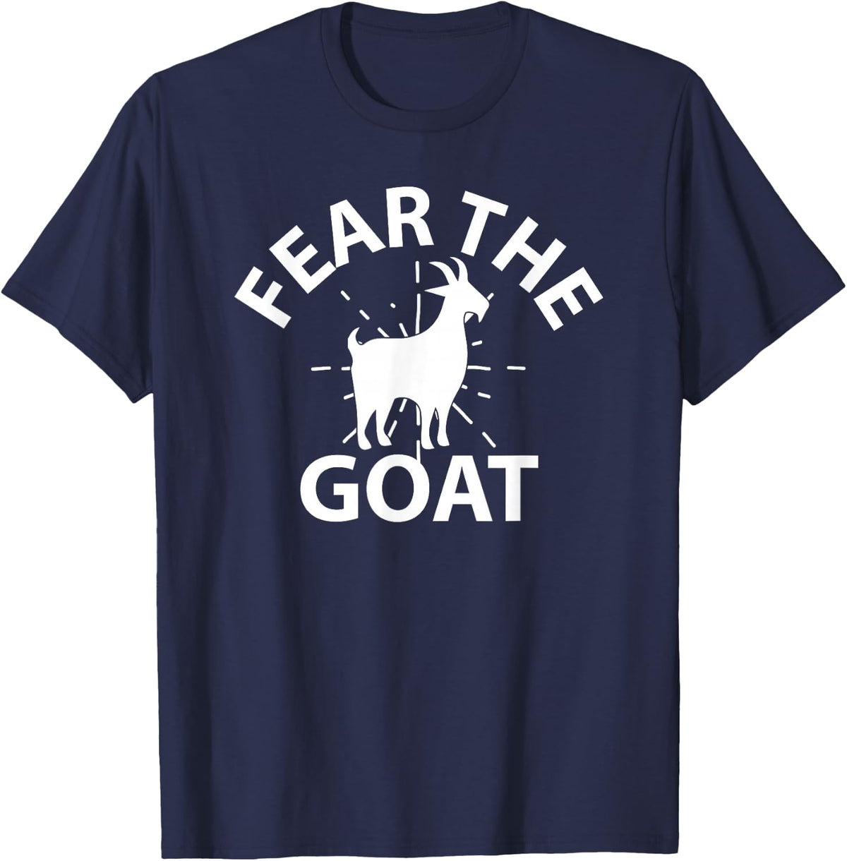 Goat Lover Funny - Fear The Goat T-Shirt - Navy Blue