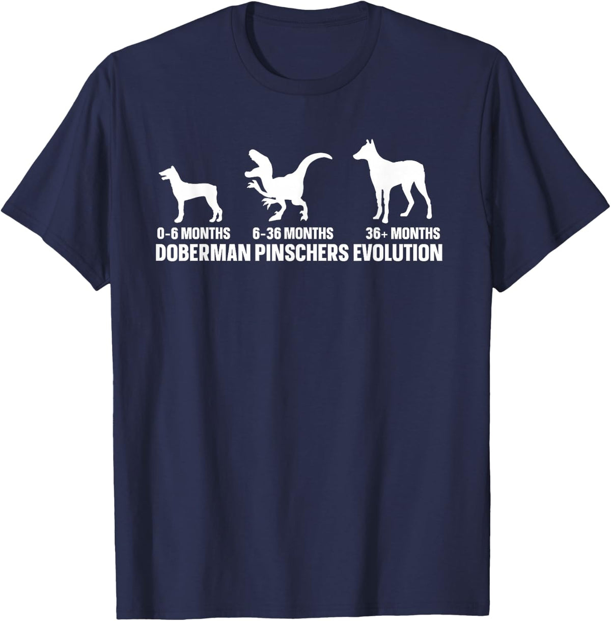 Dog Lover Quote for a Doberman Pinscher Owner T-Shirt - Navy Blue