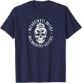 Memento Mori Memento Vivere T-Shirt - Navy Blue