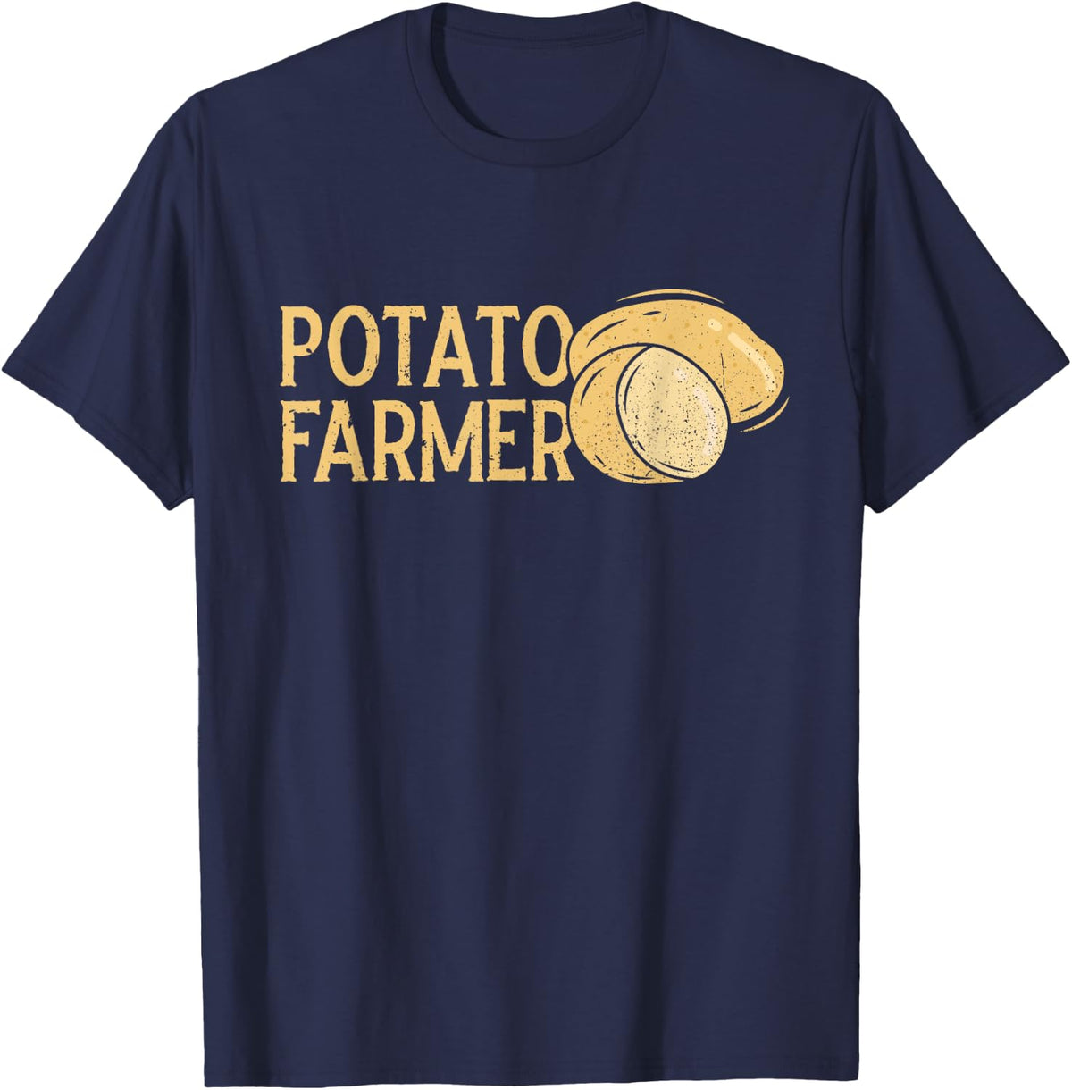 Liebh Potato Farmer Potato Squad Agriculture Horticulture T-Shirt - Navy Blue