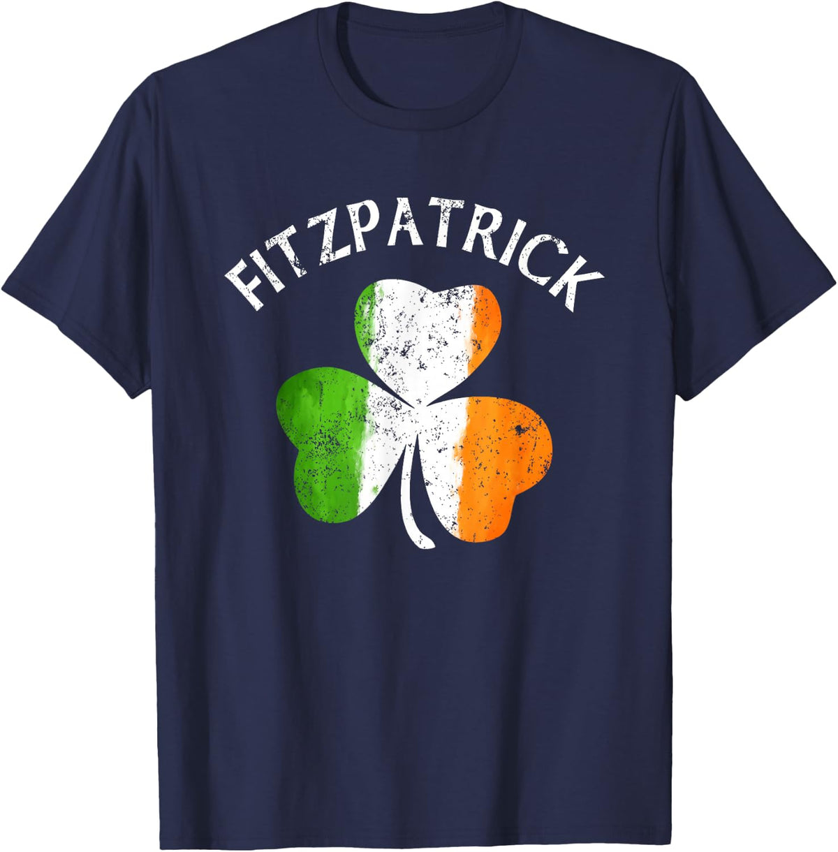 Fitzpatrick Irish Family Name T-Shirt - Navy Blue