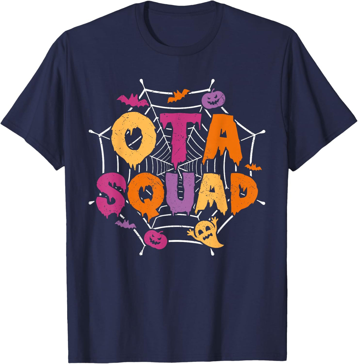 Halloween OTA Squad Matching Occupational Therapy Assistant T-Shirt - Navy Blue