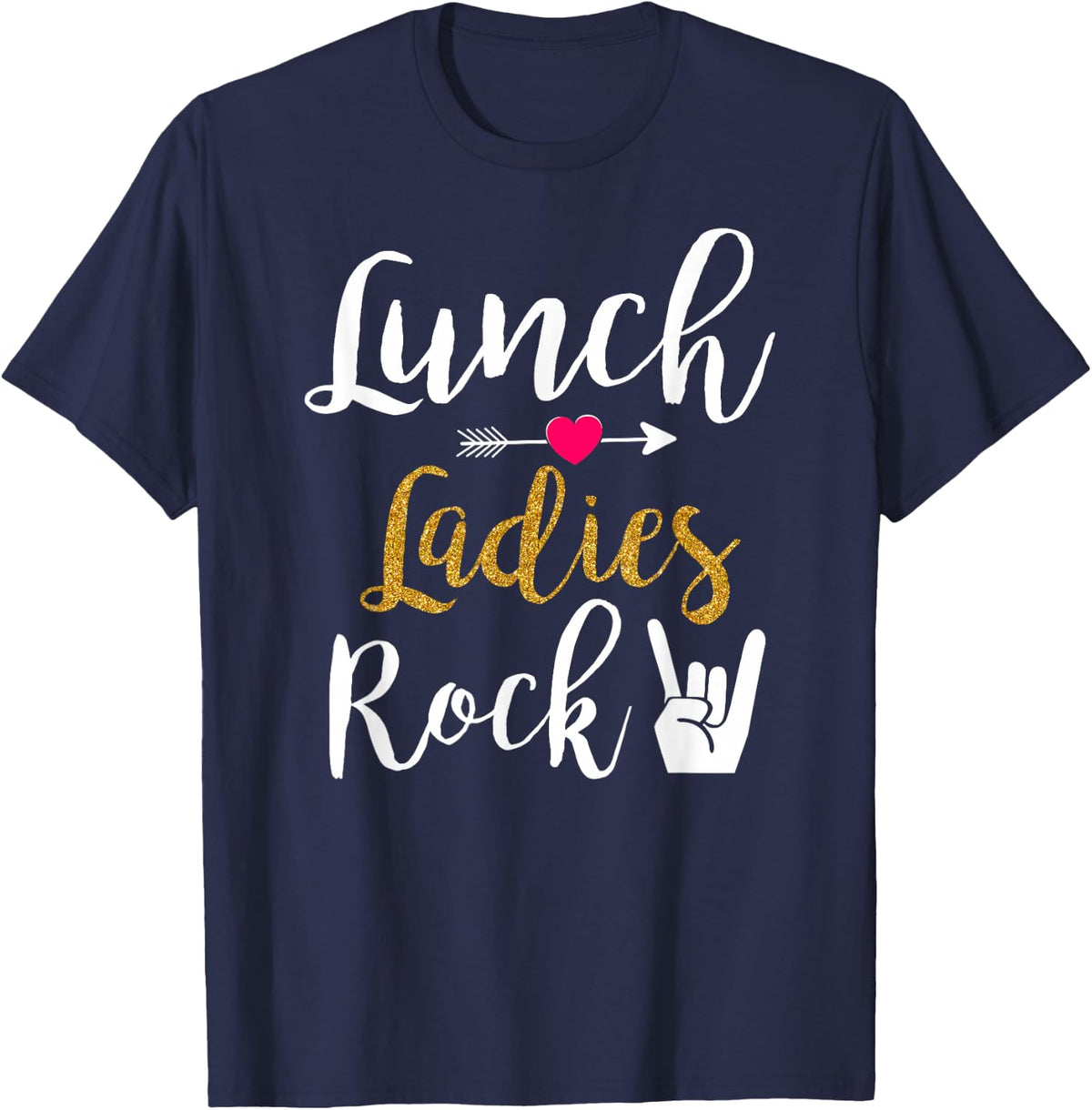 Lunch Ladies Rock Gift For Mom Women T-Shirt - Navy Blue