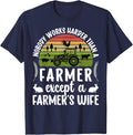 Farmer's Wife Farm Wife Of A Farmer Wife T-Shirt - Navy Blue