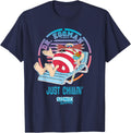Sonic the Hedgehog - Just Chillin Dr. Eggman T-Shirt - Navy Blue