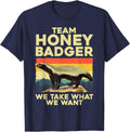 Funny Honey Badger Design for Men Women Honey Badger Lover T-Shirt - Navy Blue