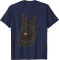 Scottish Terrier Scottie Dog T-Shirt - Navy Blue