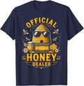 Honey Dealer Beekeeping Funny Bees Beekeeper T-Shirt - Navy Blue