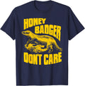 Honey Badger Don't Care T-Shirt - Navy Blue