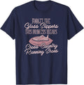 Girls Princess Cross Country Running TShirt T-Shirt - Navy Blue