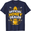 Funny Honey Dealer Beekeeping Bees Beekeeper T-Shirt - Navy Blue