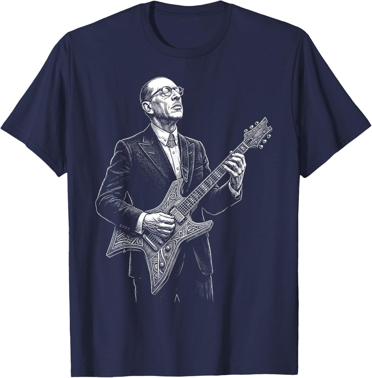 Igor Stravinsky Composser Pianist T-Shirt - Navy Blue