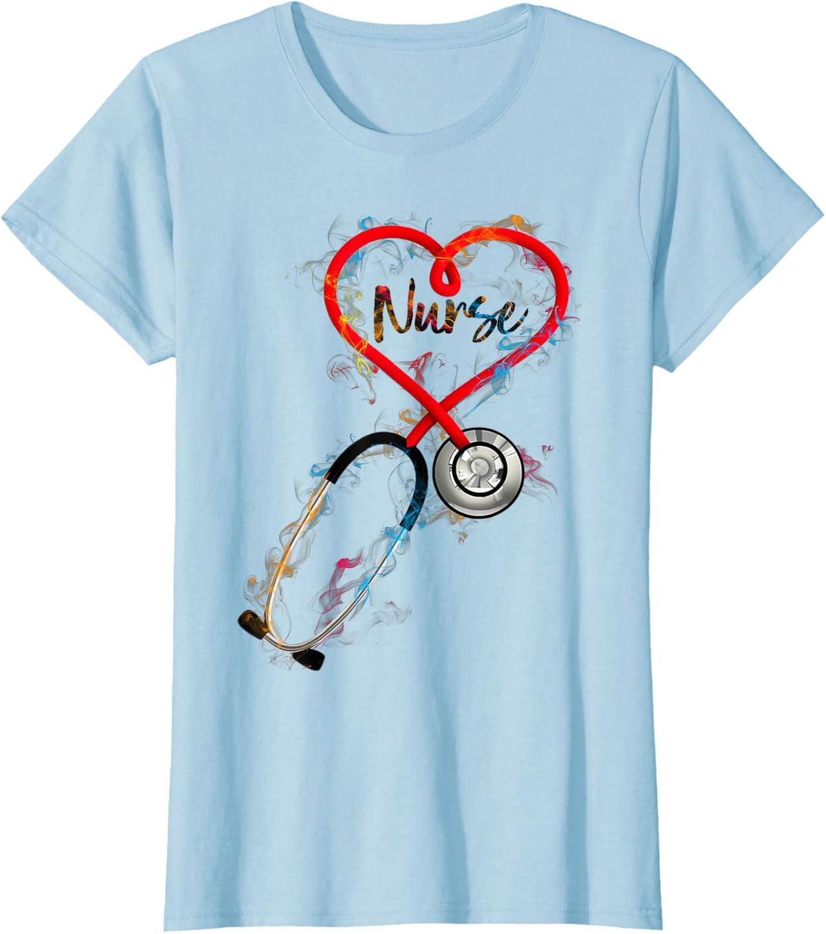 Watercol Nurse Life Nursing Nurse Week 2025 T-Shirt - Baby Blue
