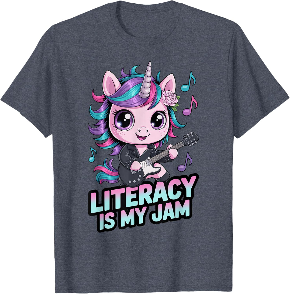 Funny Literacy My JAM Reading Rocks Squad Abibliophobia My T-Shirt - Heather Blue