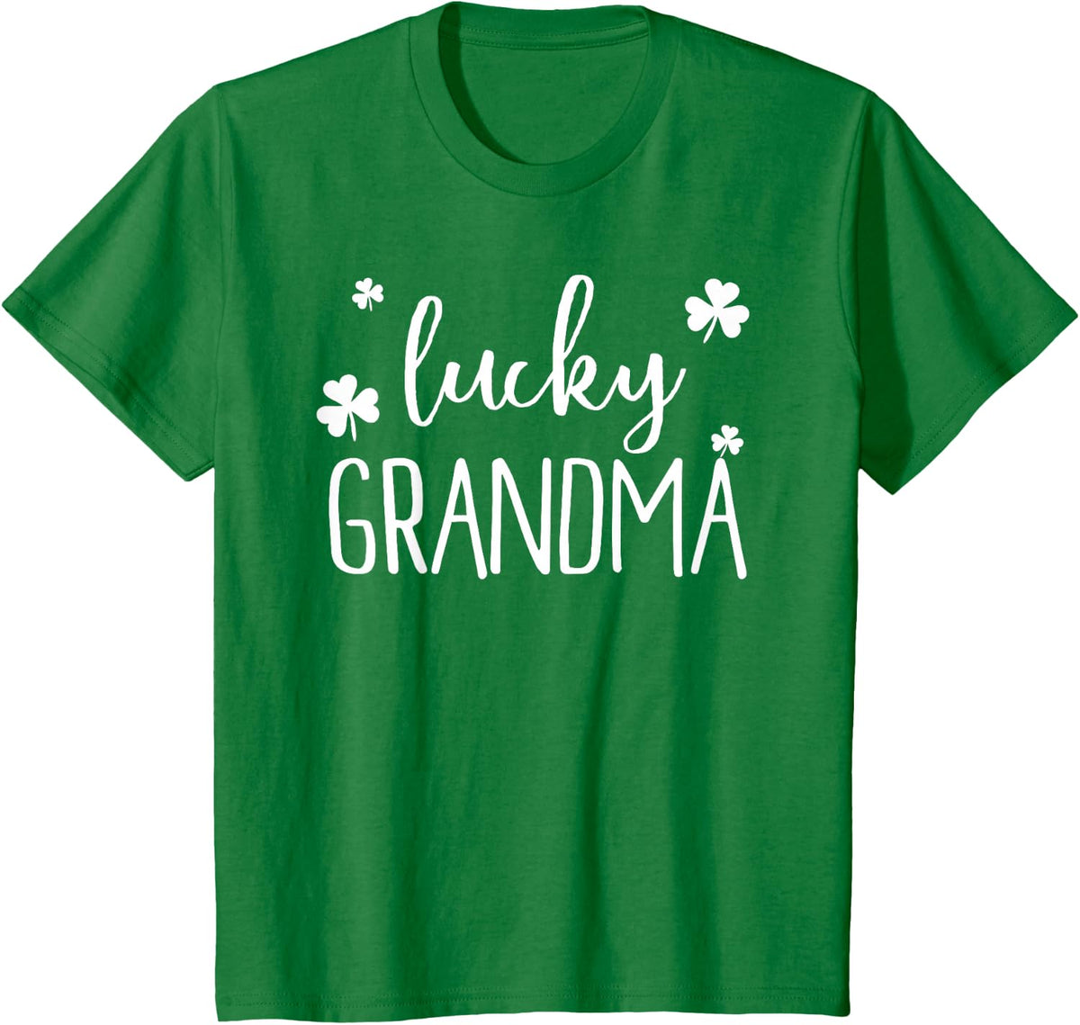 Lucky Grandma St. Patrick's Day Shirt Announcement Shirt T-Shirt - Kelly Green