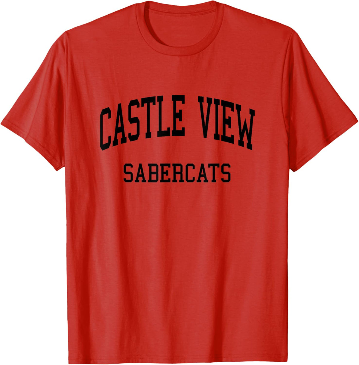 Castle View High School HS Castle Rock CO Retro Sports T-Shirt - Red