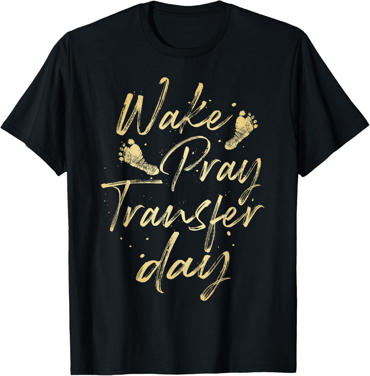 Funny IVF Transfer Day Gift For Men Women Cool IVF Awareness T-Shirt - Black