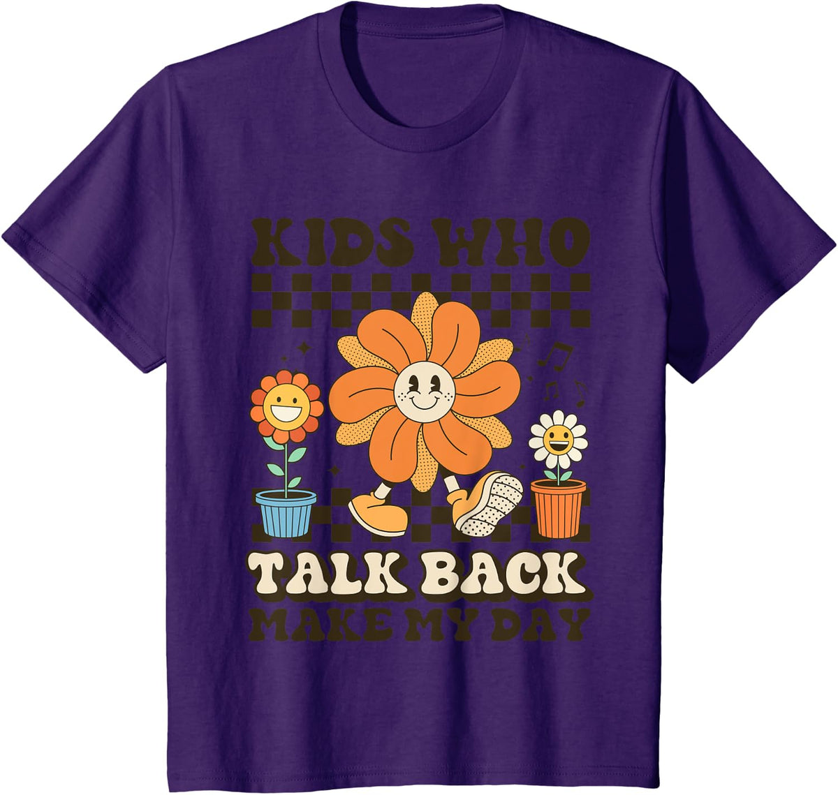 Speech Language Pathologist Kids Who Talk Back Make My Day T-Shirt - Purple
