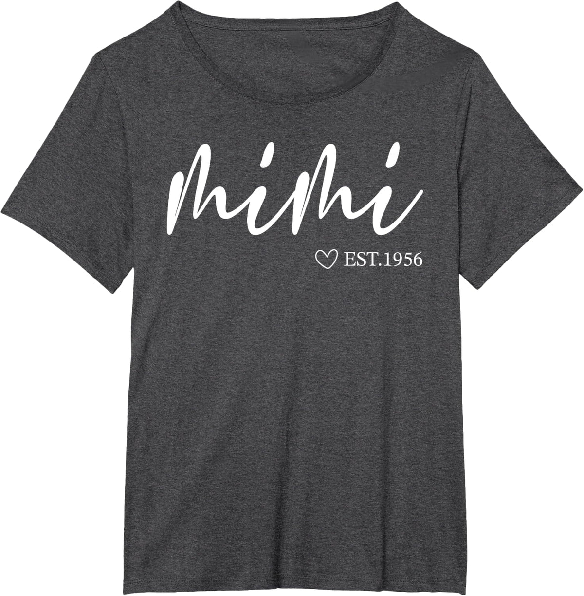 Womens Mimi Est 1956 Mothers Day | Birthday Clothing For T-Shirt - Dark Heather Grey