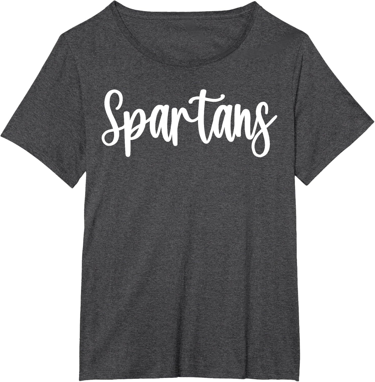 Spartans School Spirit Team Mascot Game Night T-Shirt - Dark Heather Grey